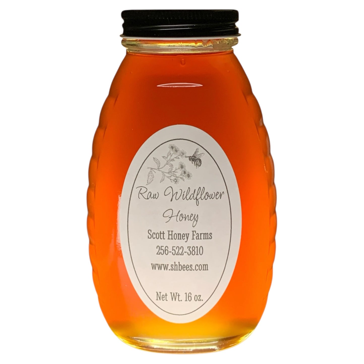 Raw Wildflower Honey 16 oz.