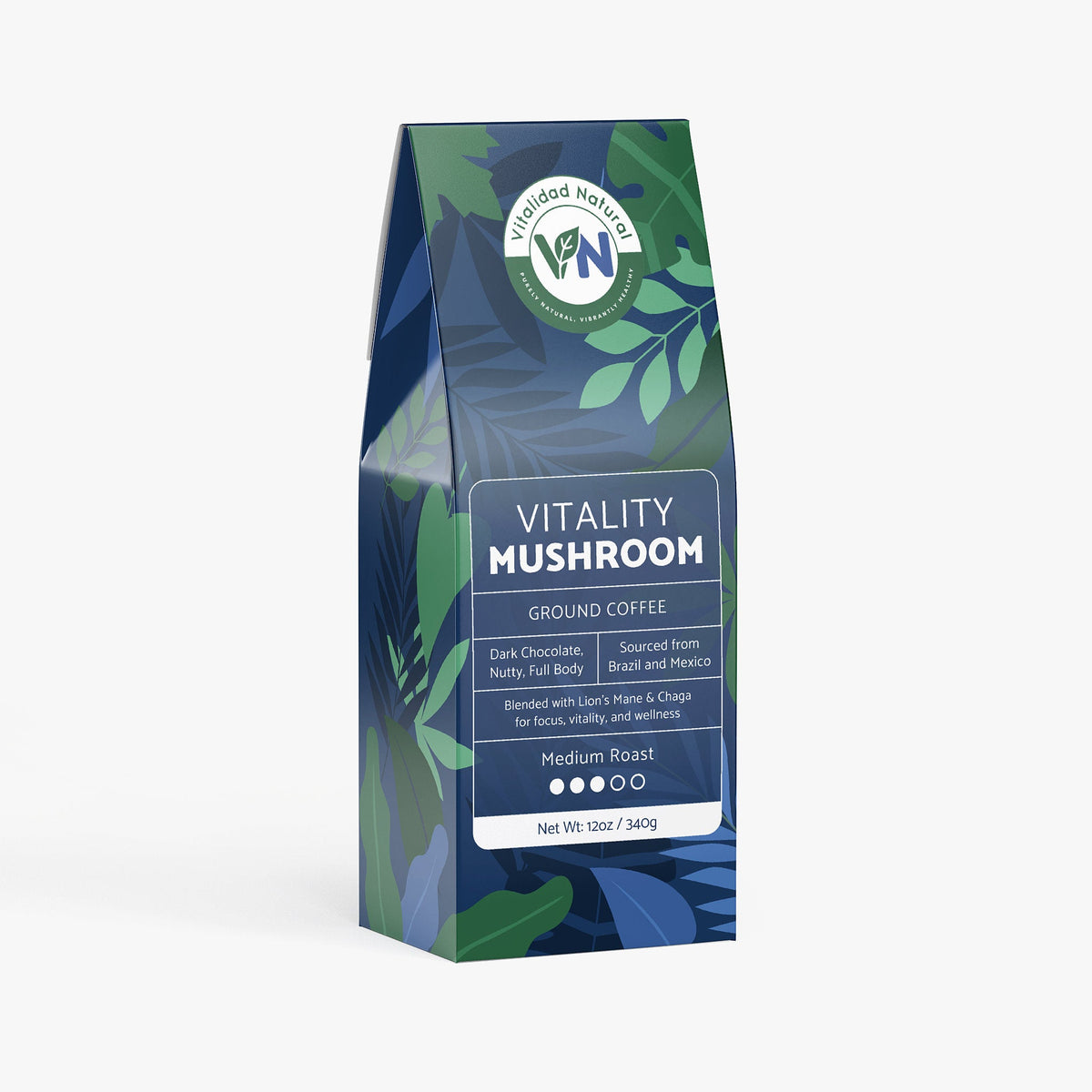 Vitality Mushroom Coffee (Medium Roast)