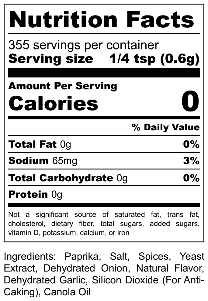 Louisiana Blackened Seasoning