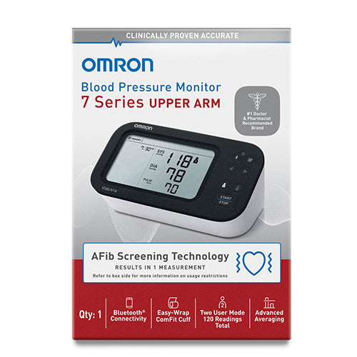 OMRON 7 Series Upper Arm Blood Pressure Monitor - AFib Detection, Wide-Range Cuff