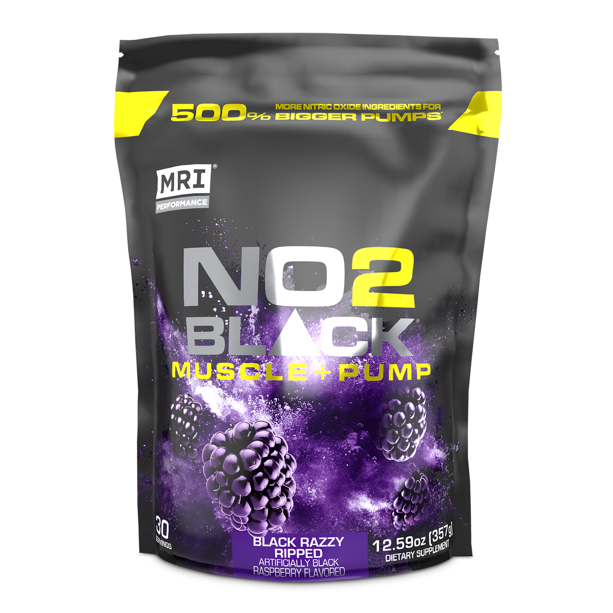 MRI Performance NO2 Black Muscle + Pump Nitric Oxide (30 servings)