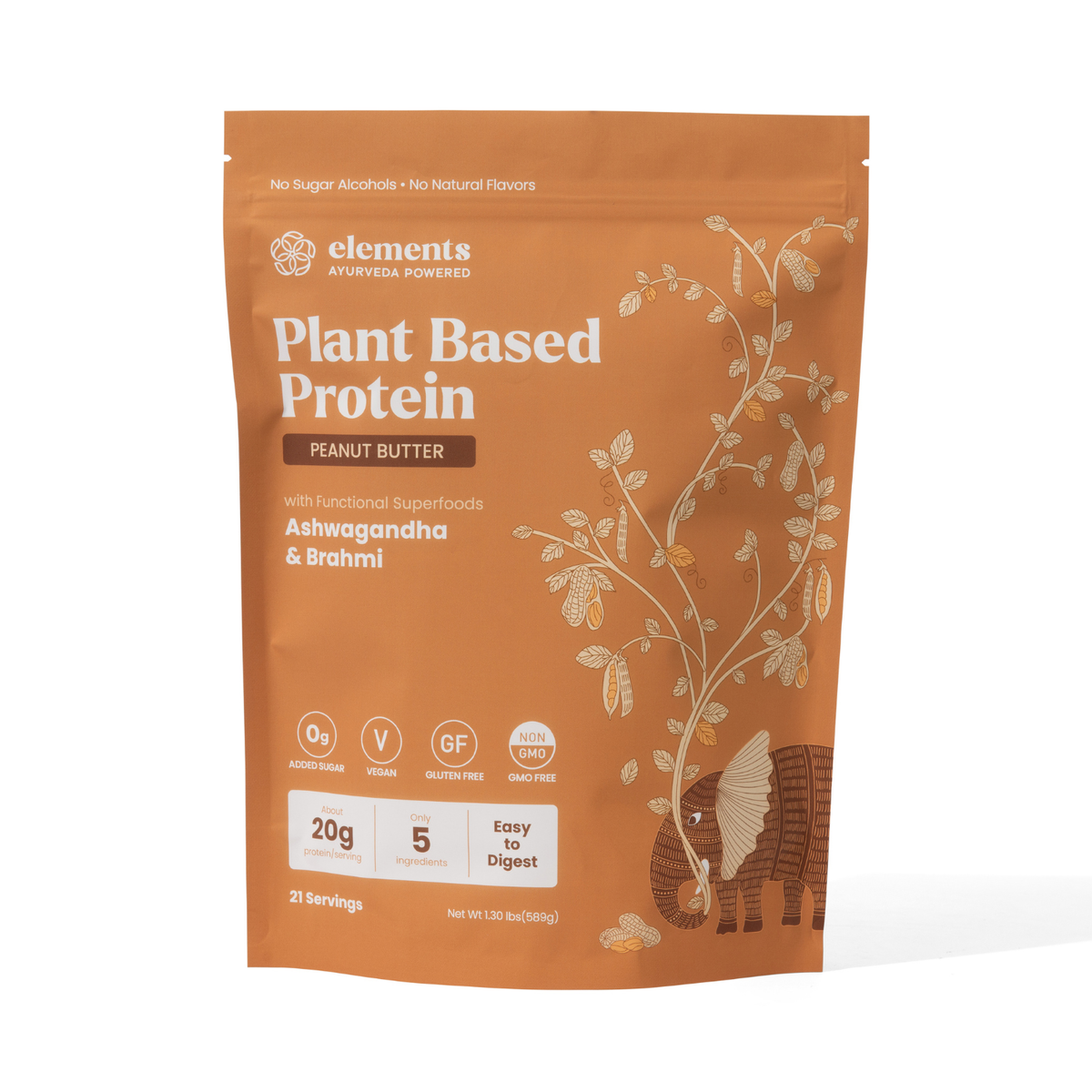 Plant Based Protein Powder: Peanut Butter (21 Servings)