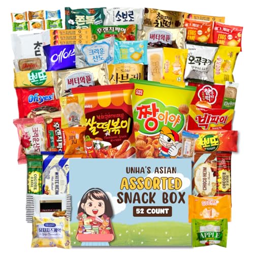 Korean Snack Box Variety Pack - 50 Premium Authentic Treats | Sweet & Savory Collection