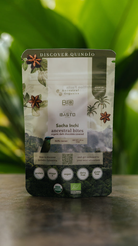 Organic Dark Chocolate covered Sacha Inchi