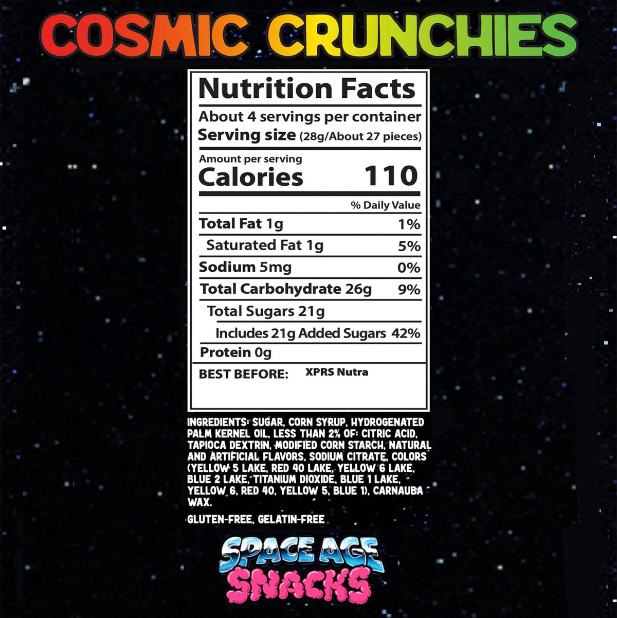 Cosmic Crunchies Freeze-Dried Candy - Viral TikTok Crunchy Snack (4 oz)