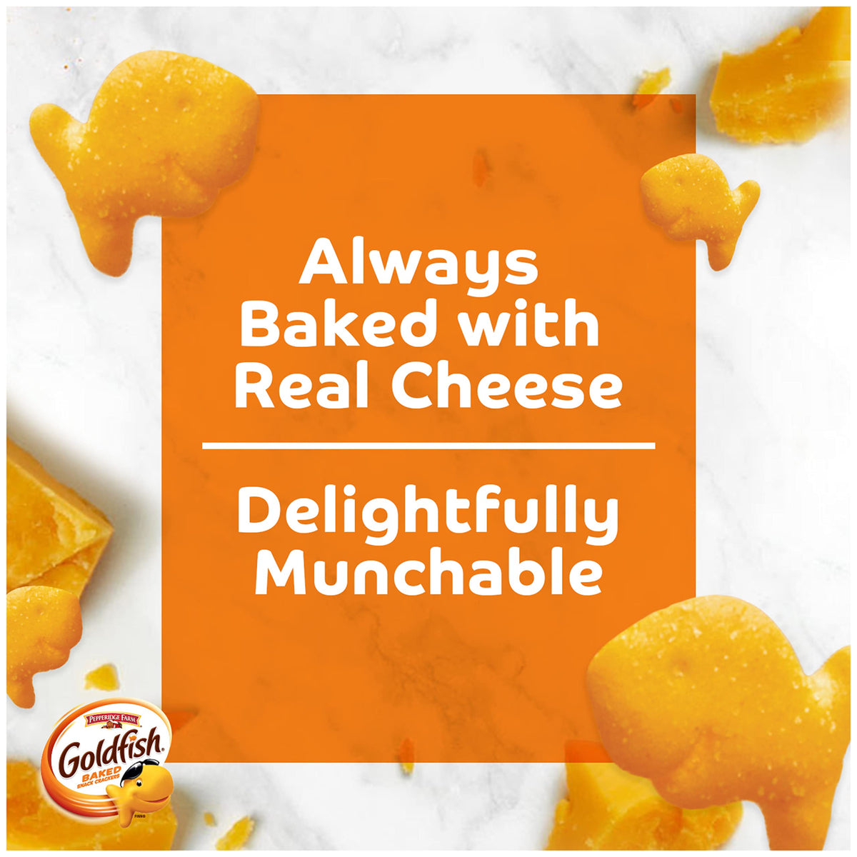 Classic Delight Goldfish Crackers Big Smiles Variety Pack - Cheddar, Colors & Pretzels | 30 Count