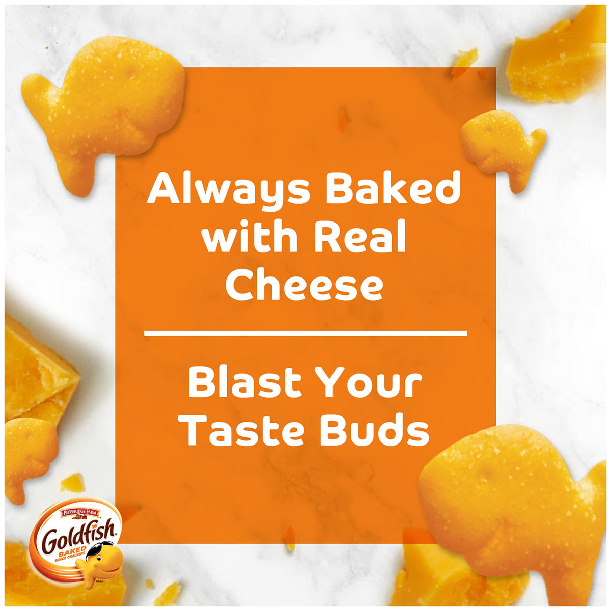 Classic Delight Goldfish Crackers Big Smiles Variety Pack - Cheddar, Colors & Pretzels | 30 Count