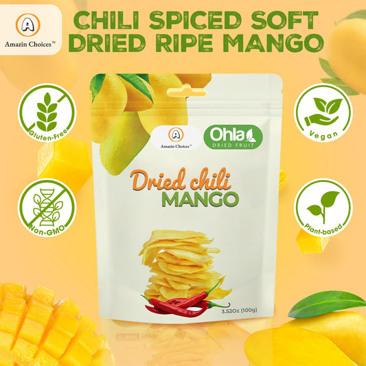 Organic Amazin Choices Dried Chili Mango, 3.5 oz.