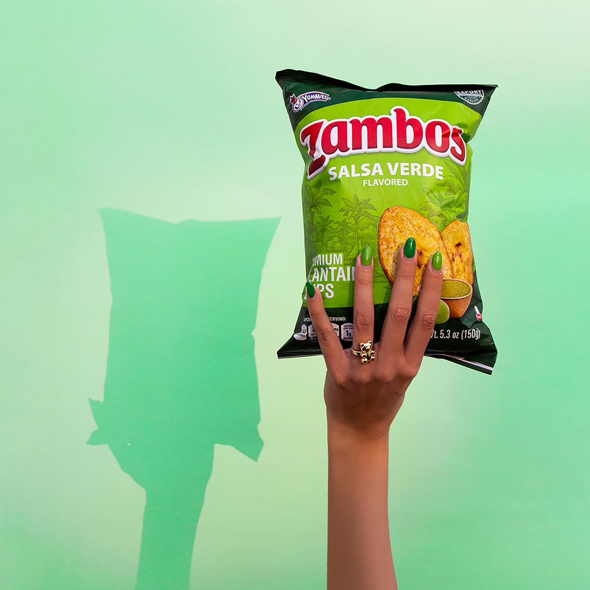 Viral TikTok Zambos Plantain Chips - Chile Limón, Original & Salsa Verde | Premium Central American Snack (5.29 oz)