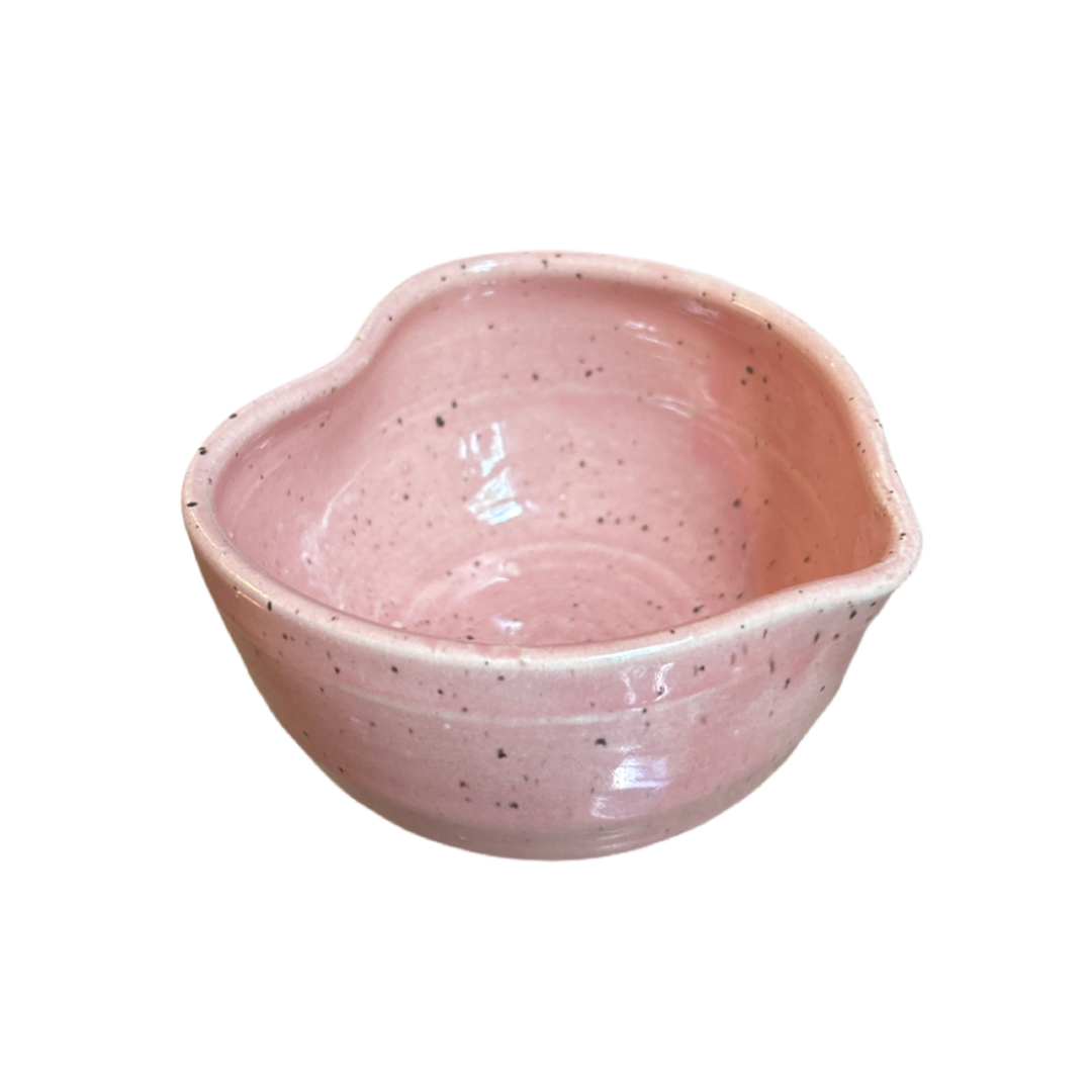 Handcrafted Heart-Shaped Matcha Bowl