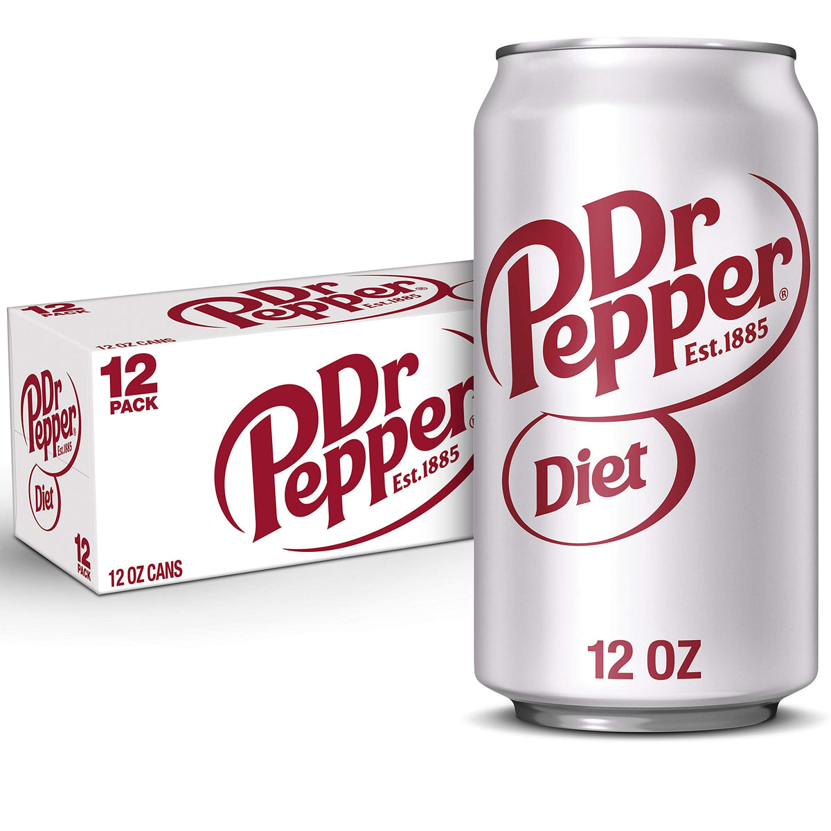 Dr Pepper Soda, 12 fl oz cans, 12 pack