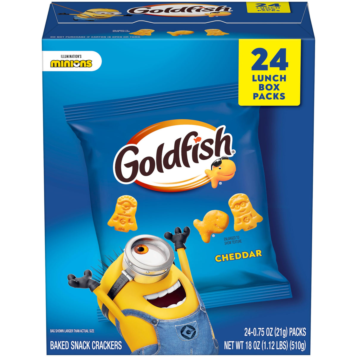Classic Delight Goldfish Crackers Big Smiles Variety Pack - Cheddar, Colors & Pretzels | 30 Count