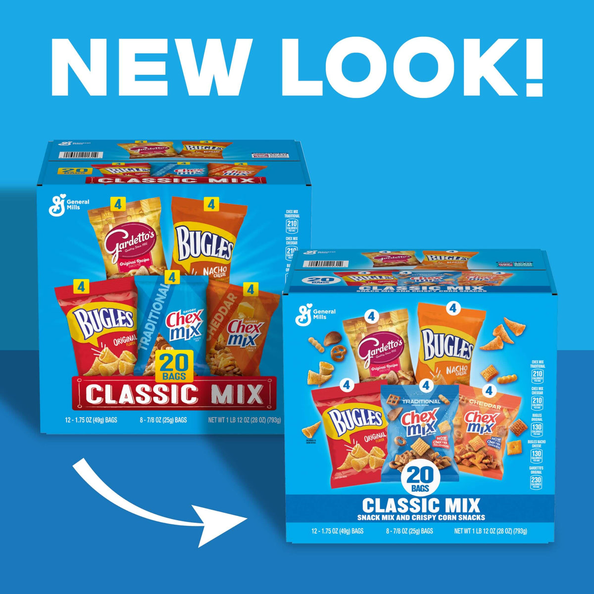 General Mills Classic Mix Snack Variety Pack - 28 oz (20 Count)