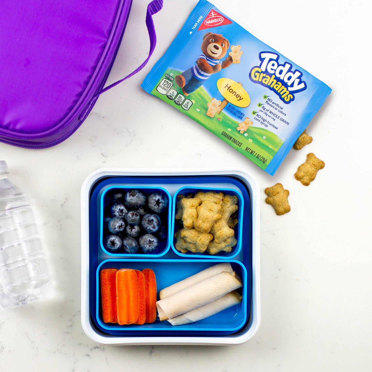 Nabisco Team Favorites Variety Pack, OREO Mini, CHIPS AHOY! Mini, Teddy Grahams Honey & Barnum's Animal Crackers, School Snacks, 30 Snack Packs