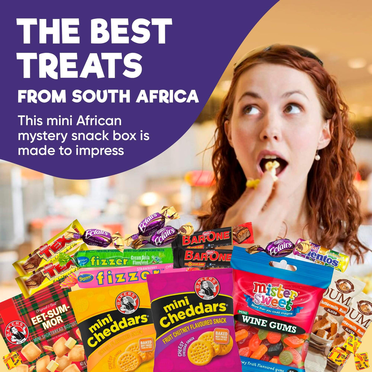 Premium South African Snack Box - 36 Authentic Treats & Confectionery