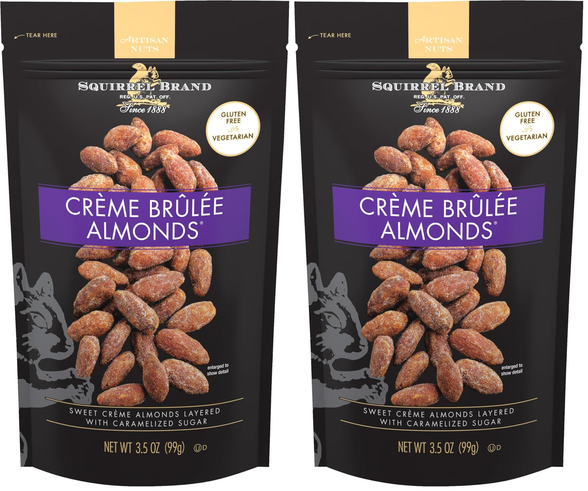 Squirrel Brand Sweet Brown Butter Cashews - Gourmet Artisan Nuts (3.5 oz)