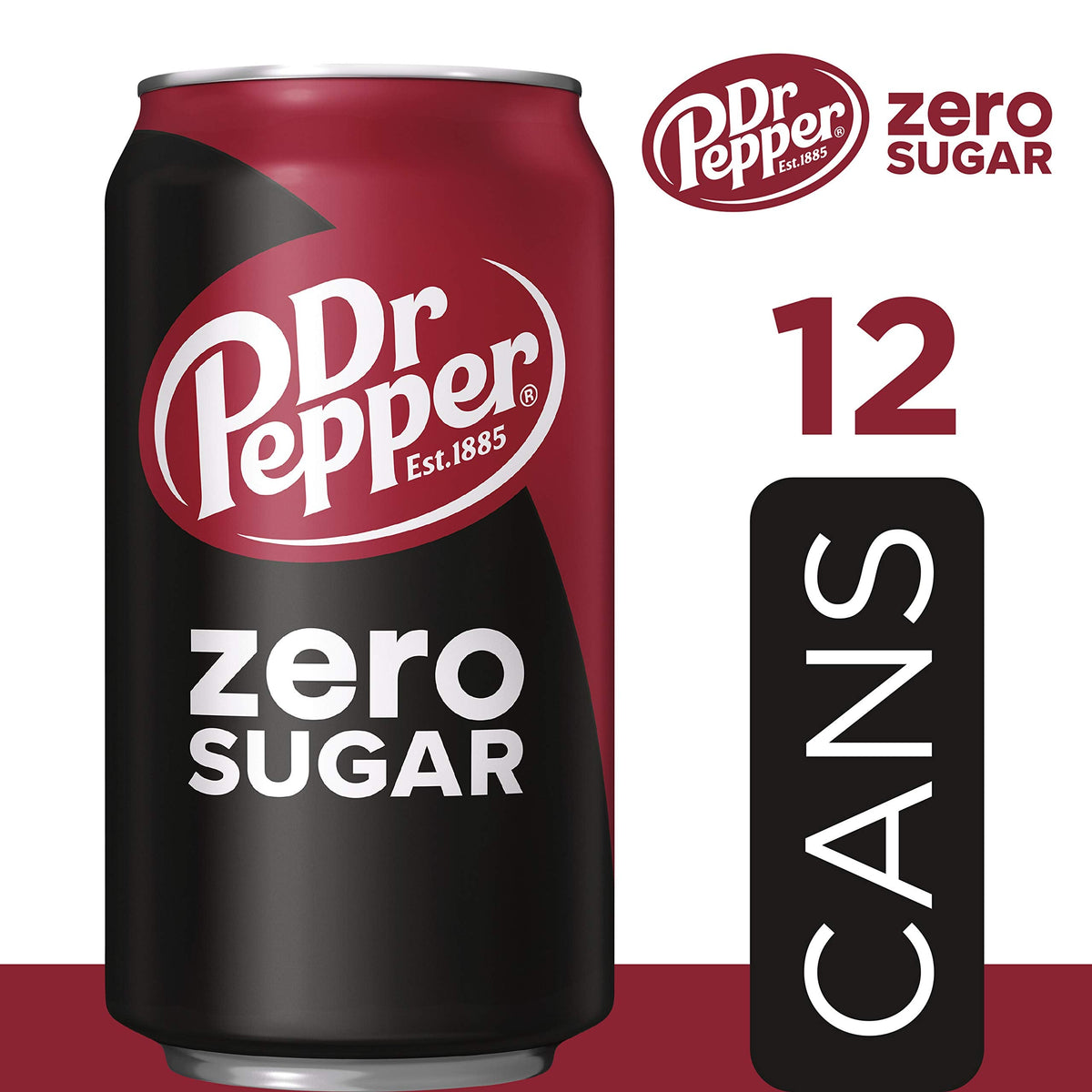 Dr Pepper Soda, 12 fl oz cans, 12 pack