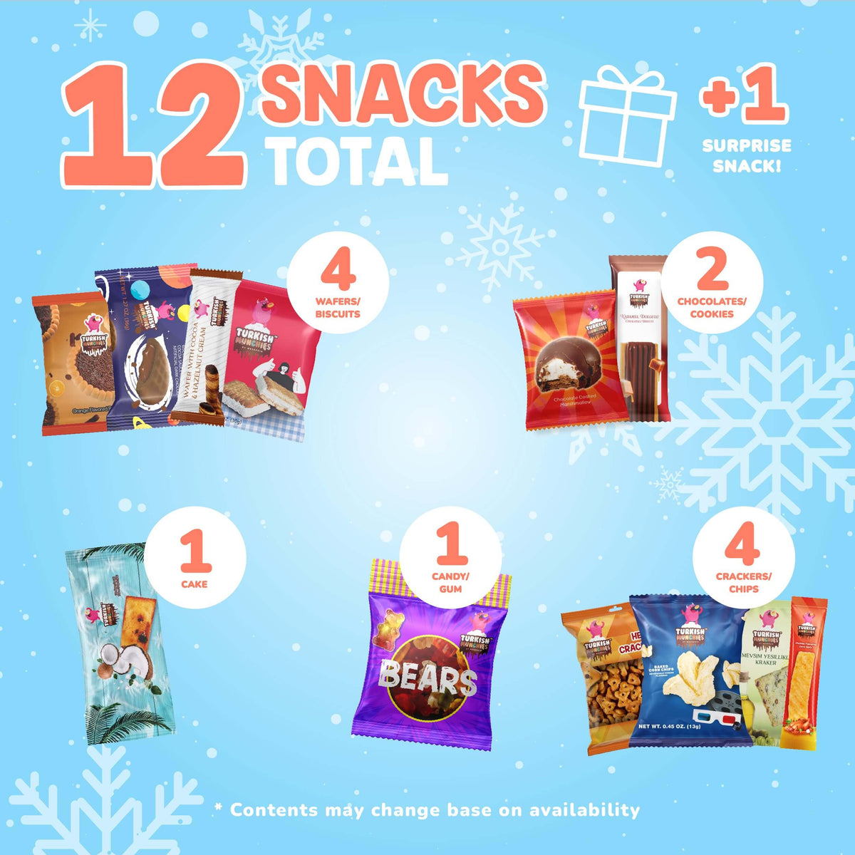 TikTok Viral Premium Turkish Snack Box - 12 Authentic Treats