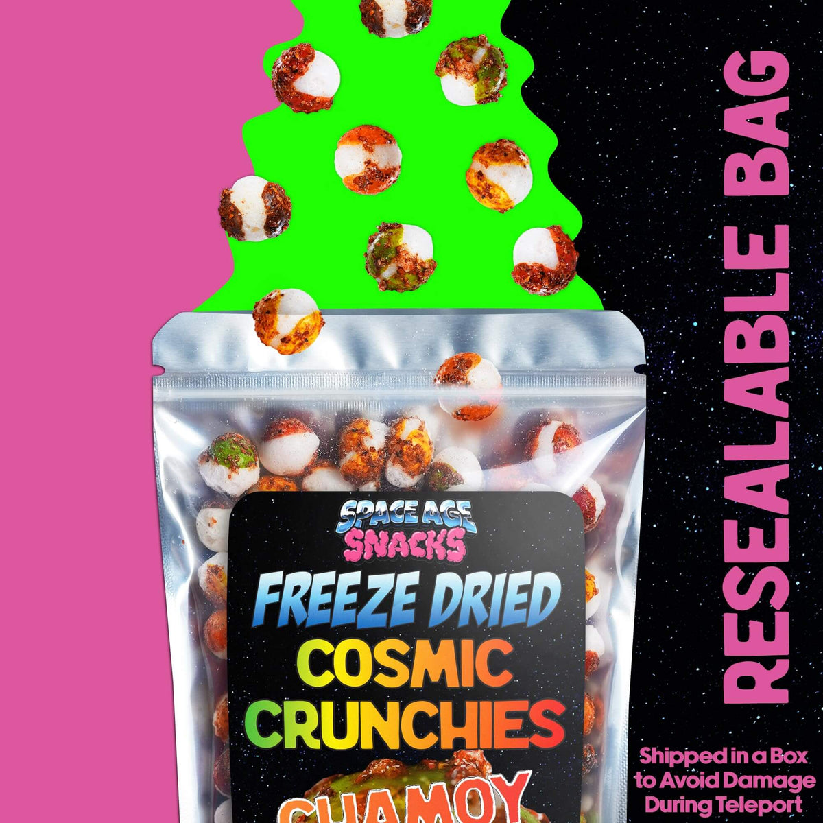 Cosmic Crunchies Freeze-Dried Candy | Viral TikTok Chamoy Spicy-Sweet Mexican Snack | 8oz