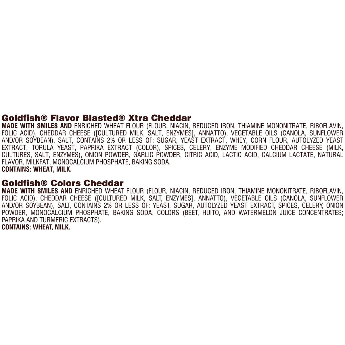 Classic Delight Goldfish Crackers Big Smiles Variety Pack - Cheddar, Colors & Pretzels | 30 Count
