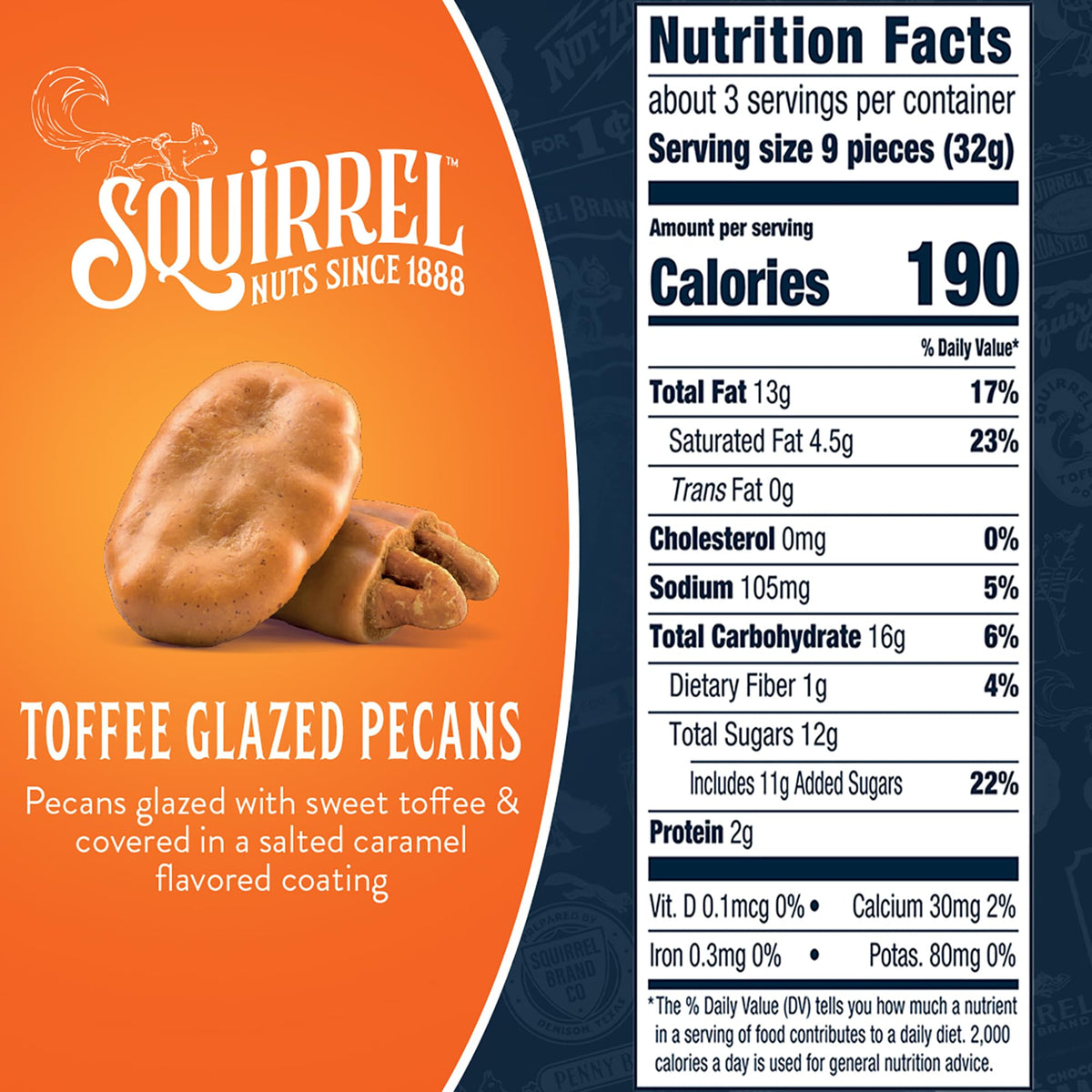 Squirrel Brand Sweet Brown Butter Cashews - Gourmet Artisan Nuts (3.5 oz)