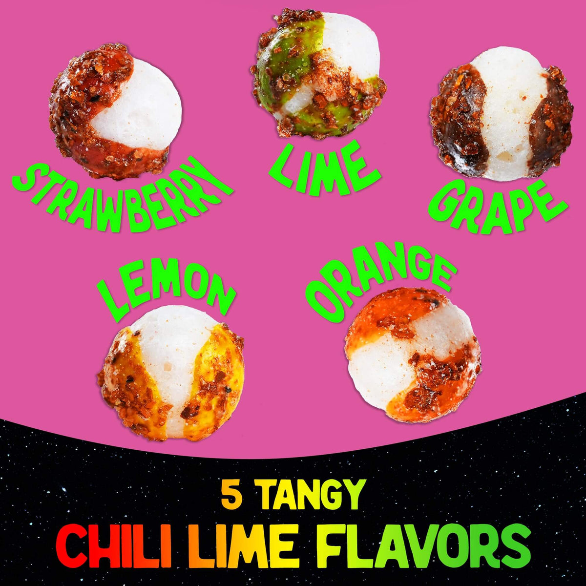 Cosmic Crunchies Freeze-Dried Candy | Viral TikTok Chamoy Spicy-Sweet Mexican Snack | 8oz