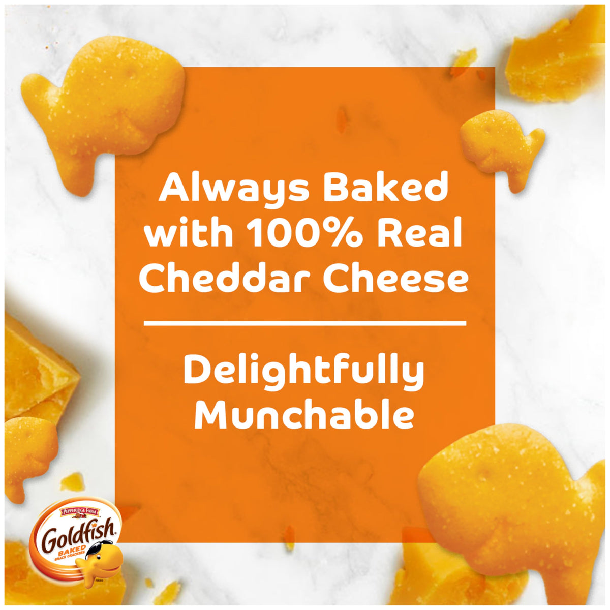 Classic Delight Goldfish Crackers Big Smiles Variety Pack - Cheddar, Colors & Pretzels | 30 Count