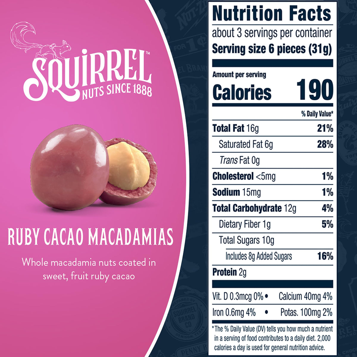 Squirrel Brand Sweet Brown Butter Cashews - Gourmet Artisan Nuts (3.5 oz)