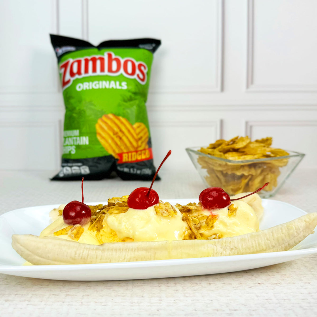 Viral TikTok Zambos Plantain Chips - Chile Limón, Original & Salsa Verde | Premium Central American Snack (5.29 oz)