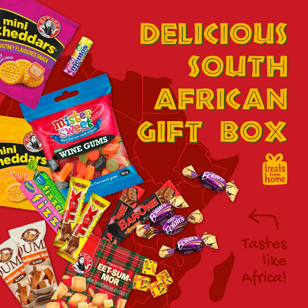 Premium South African Snack Box - 36 Authentic Treats & Confectionery