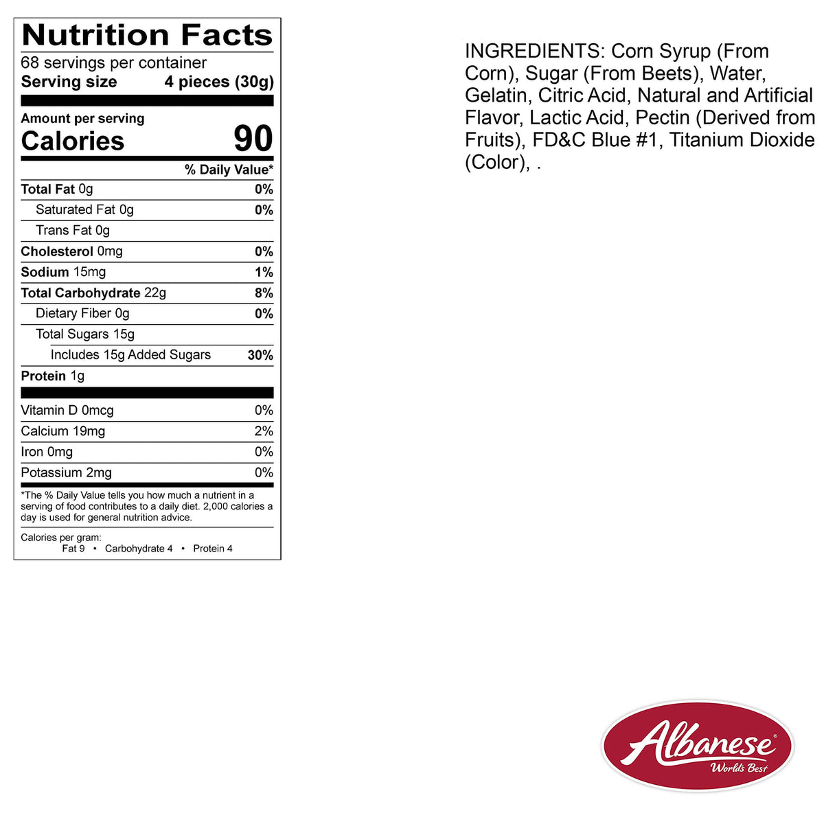 Albanese World's Best Gummi Candy - Bulk Bags - Multiple Varieties Available