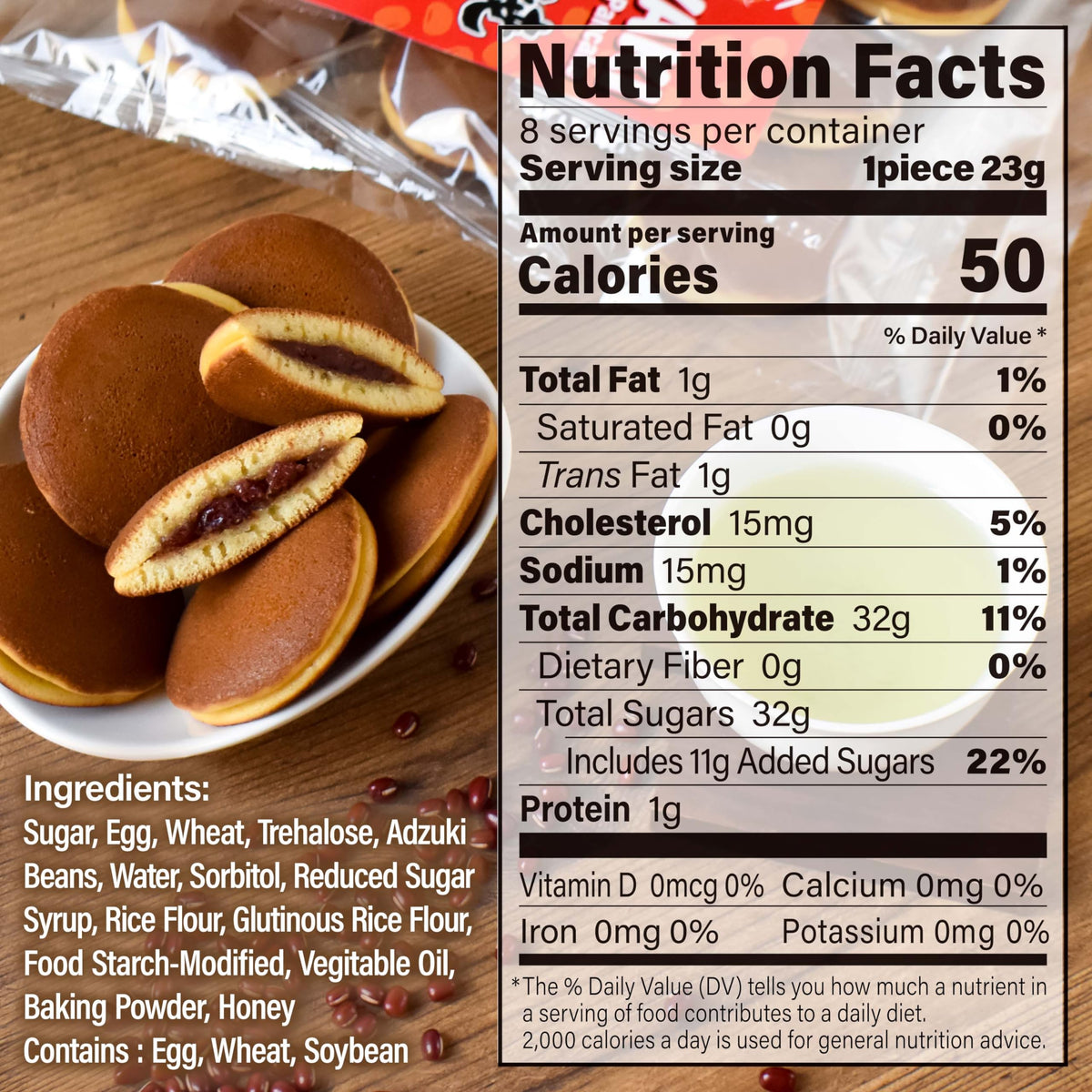 Yamasan Kyoto Uji Dorayaki - Premium Japanese Red Bean Pancakes (6.49 oz)