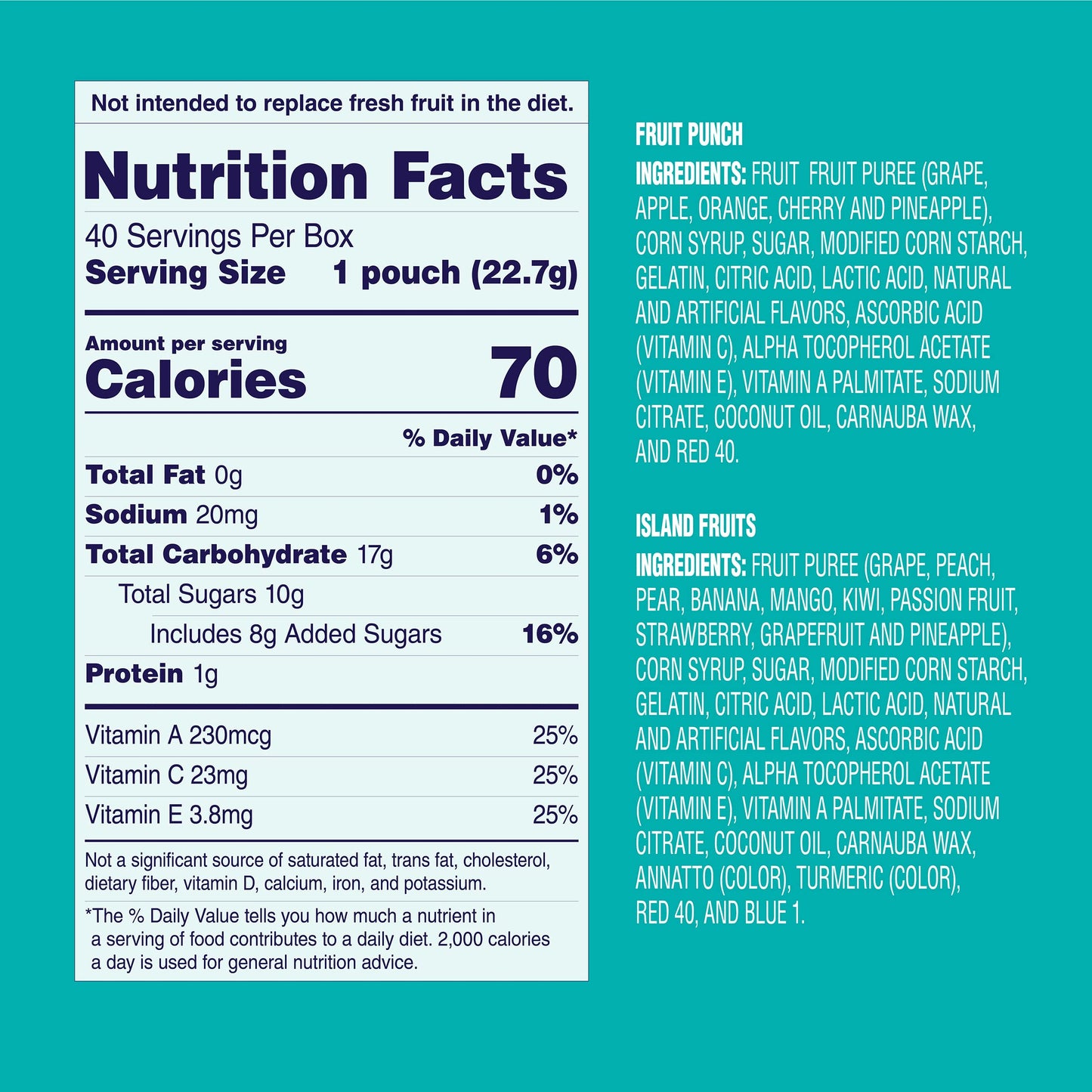 Welch's Fruit Snacks, Mixed Fruit Snack Box, Gluten Free, 0.8oz Snack Packs (Pack of 40)