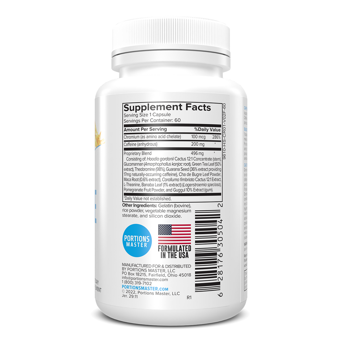 Portions Master Caffeine Plus (60 Count)