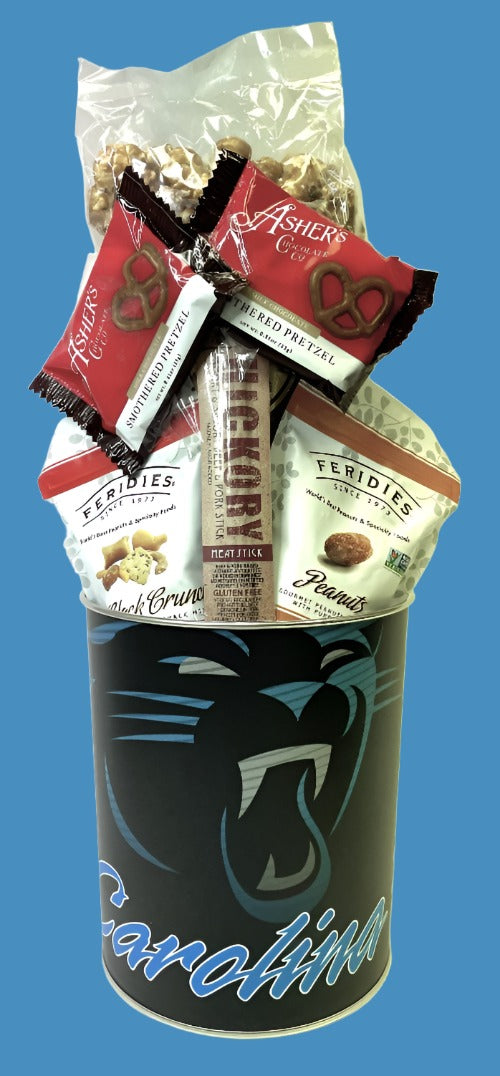 JGB Sports - Carolina Panthers Gift Tin Basket - Made In America