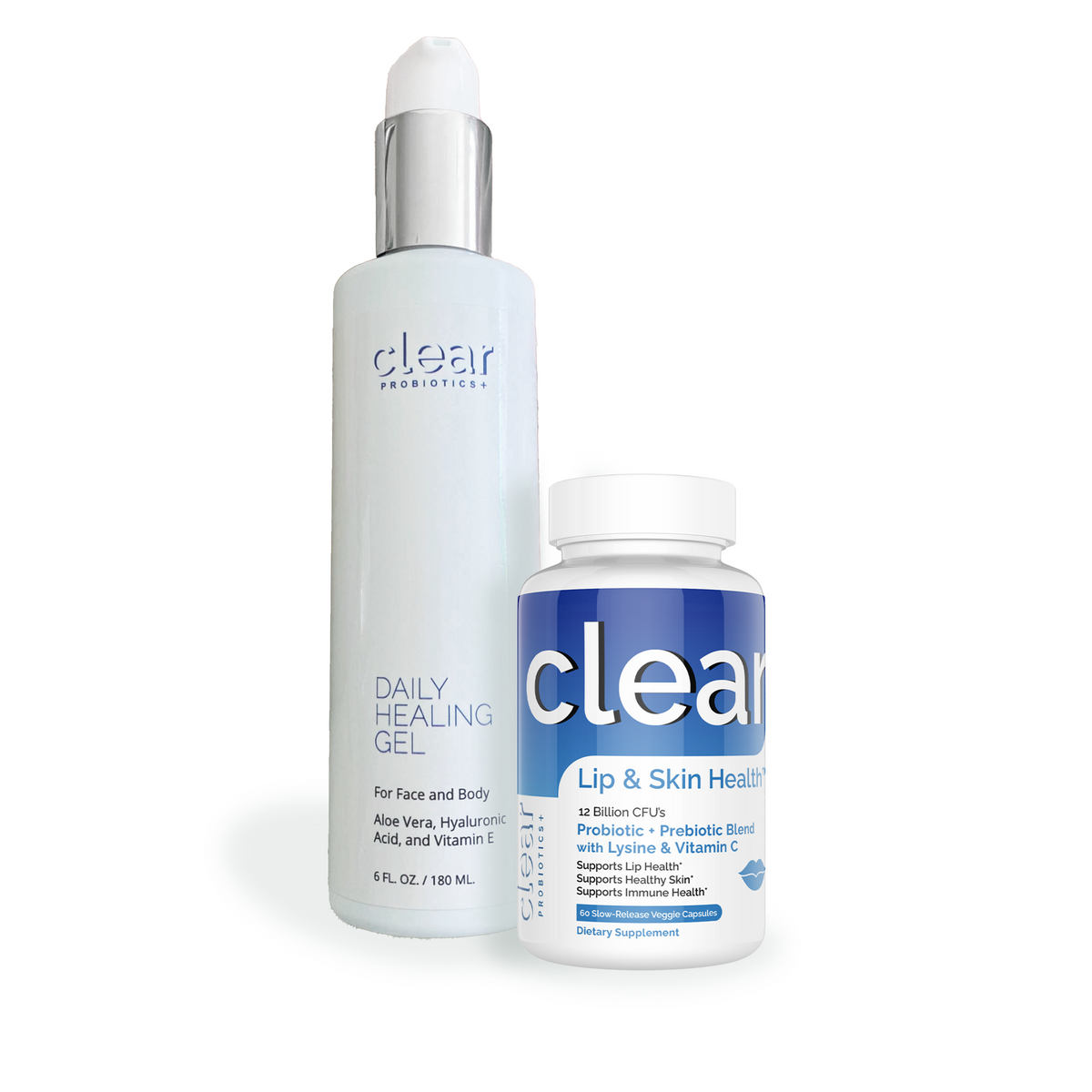 Clear Lip & Skin Health + Clear Daily Healing Gel