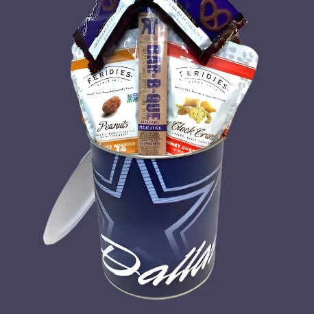 JGB Sports - Dallas Cowboys Gift Tin Basket - Made In America
