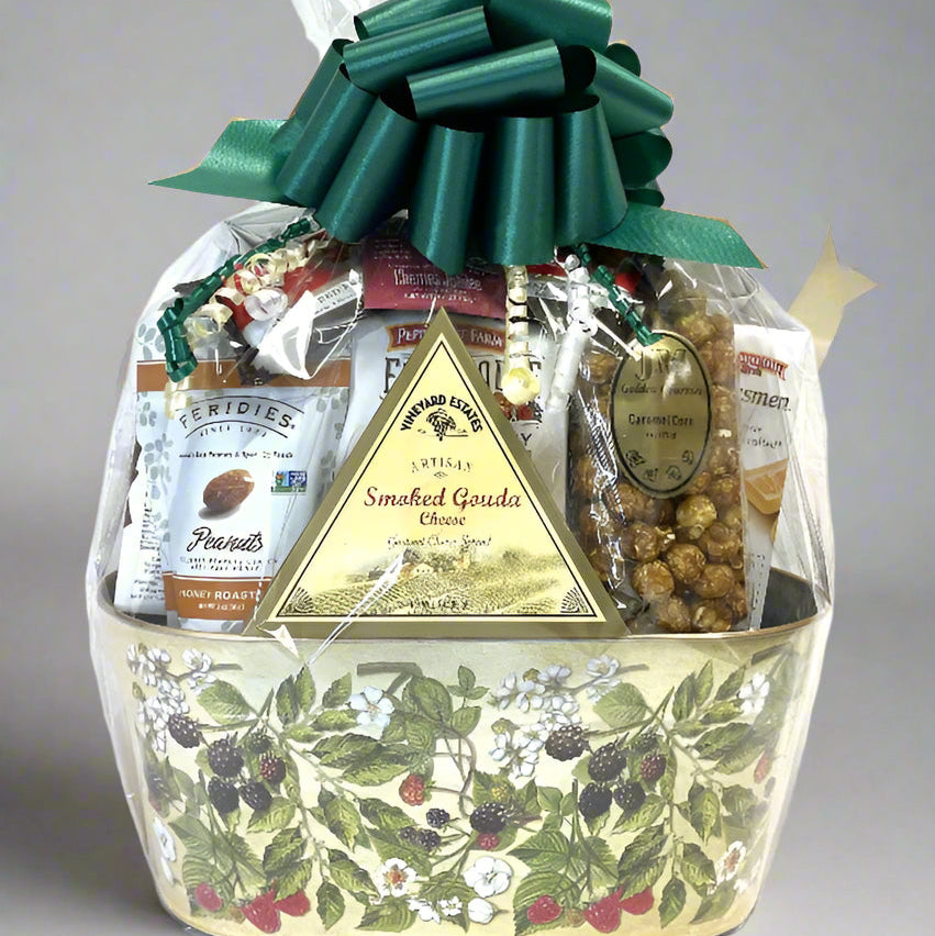 Large Berry Gift Tin Basket