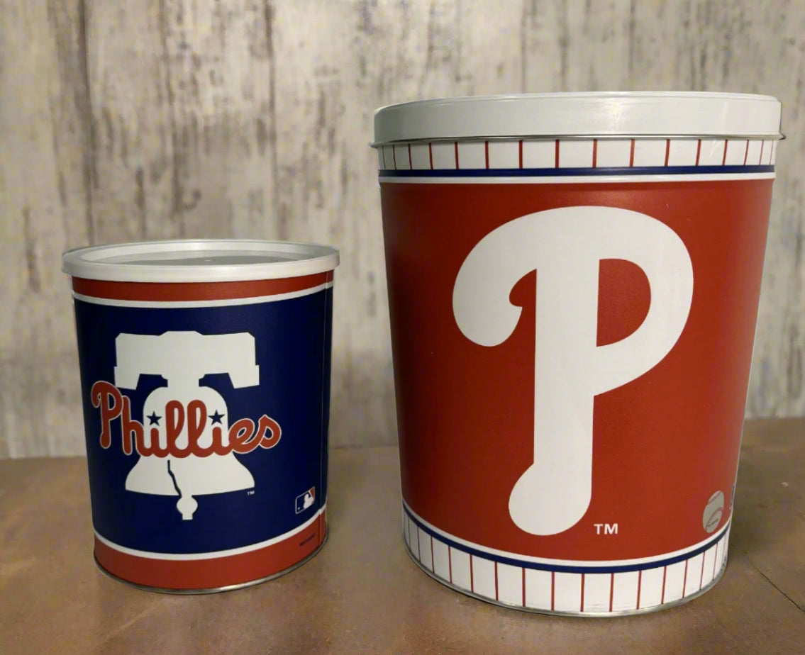 JGB Sports - Large Philadelphia Phillies Gift Tin Basket - Made In America