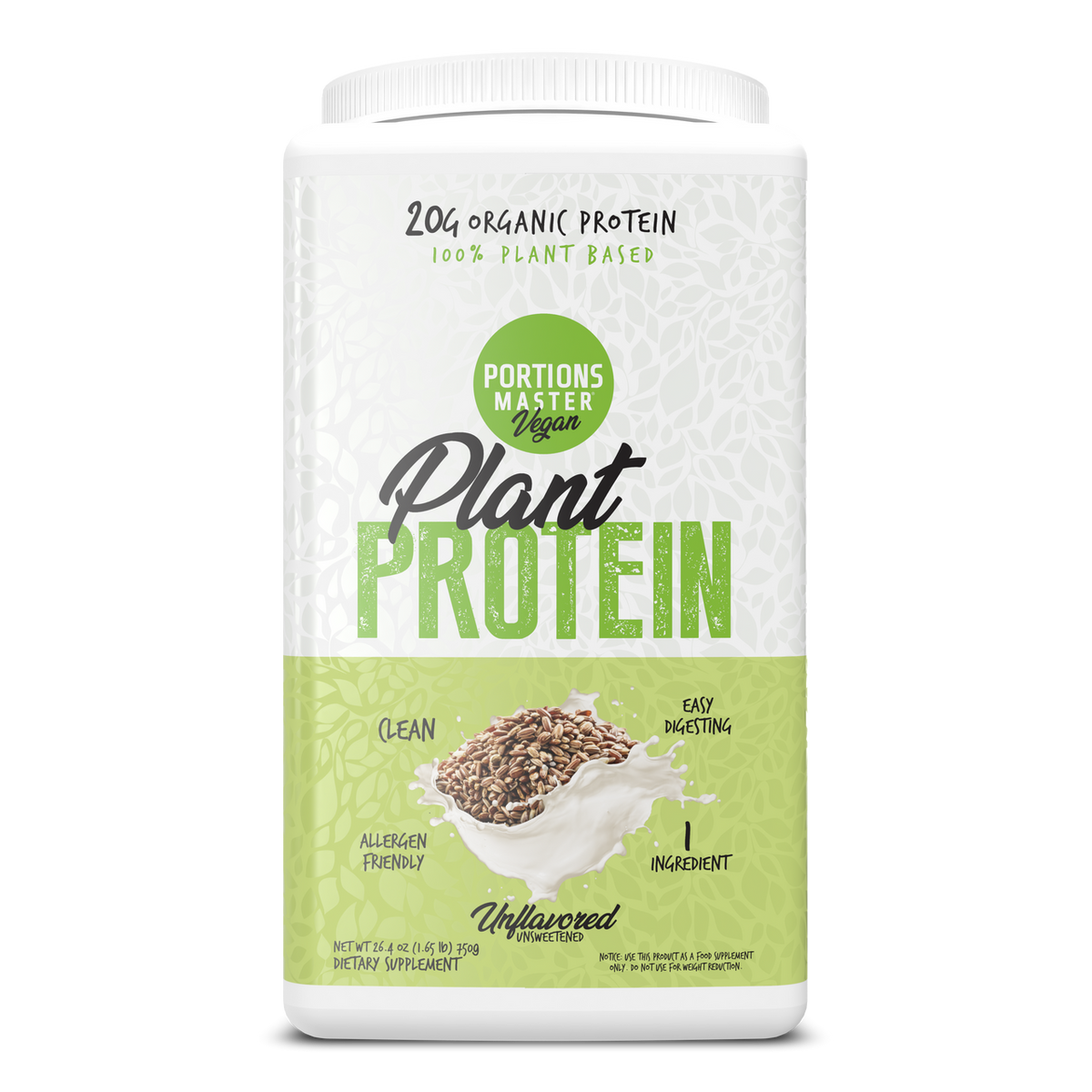 Portions Master Plant Protein Unflavored