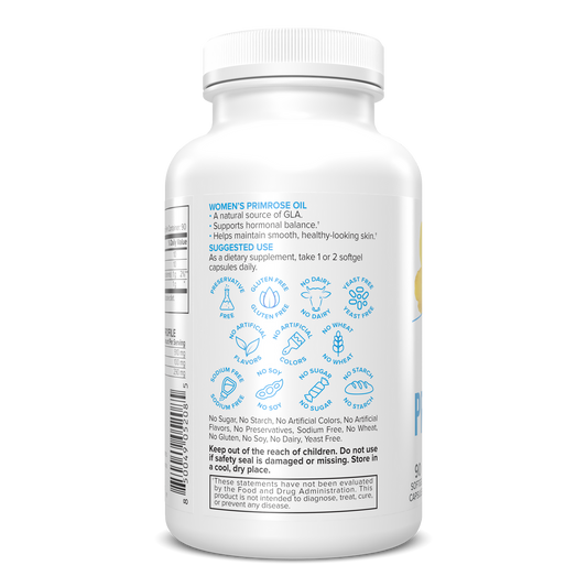 Portions Master Women's Primrose Oil Skin & Hormonal Health (90 Count)