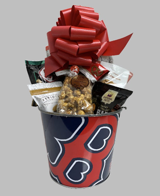 JGB Sports - Boston Red Sox Gift Tin Basket - Made In America