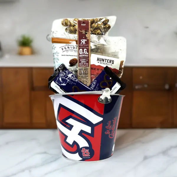 St. Louis Cardinals Gift Basket - Limited Edition Ice Bucket - Made in USA