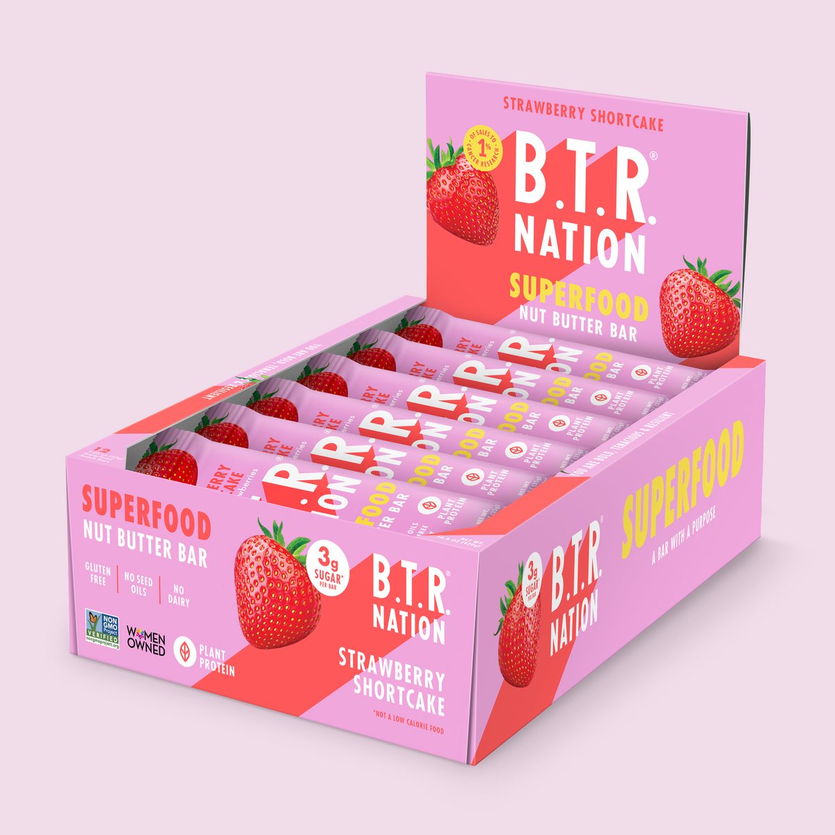 Strawberry Shortcake Superfood Bar (12 Count ) ππ°