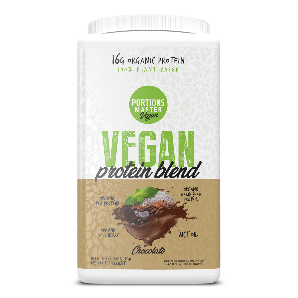 Portions Master Vegan Protein Blend Chocolate