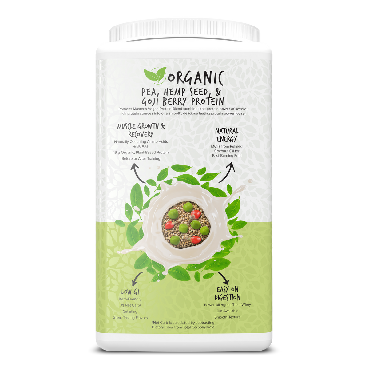 Portions Master Vegan Protein Blend Unflavored