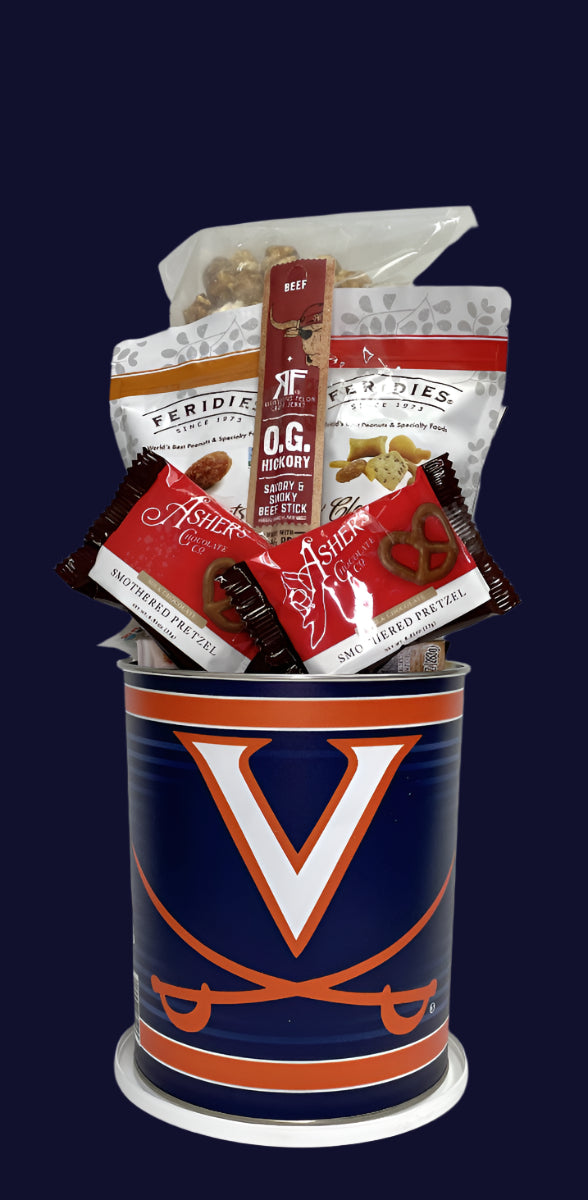 JGB Sports - Virginia Cavaliers Gift Tin Basket - Made In America