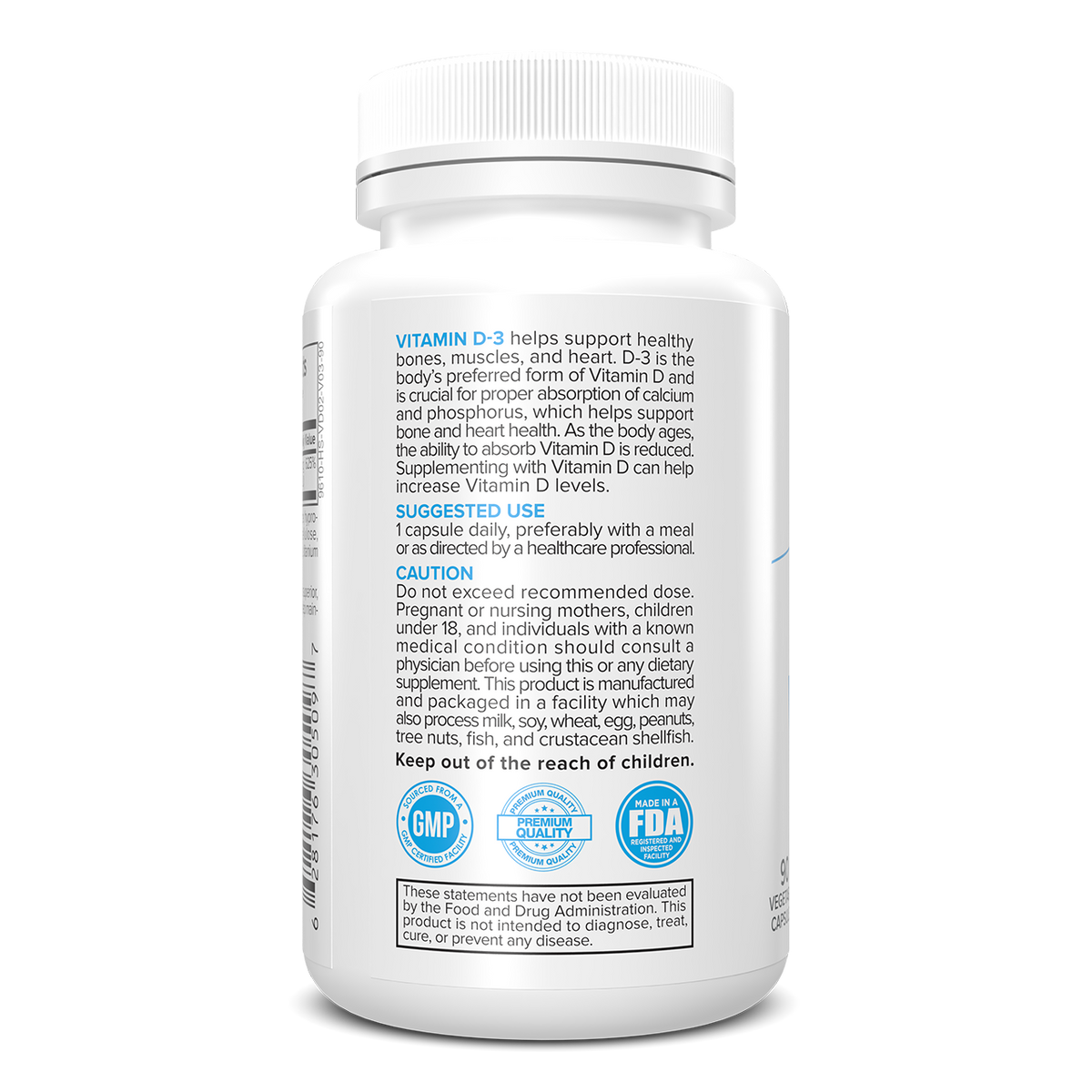 Portions Master Vitamin D-3 (90 Count)