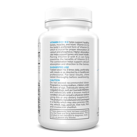 Portions Master Vitamin D-3 + K-2 Heart & Bones Support (90 Count)