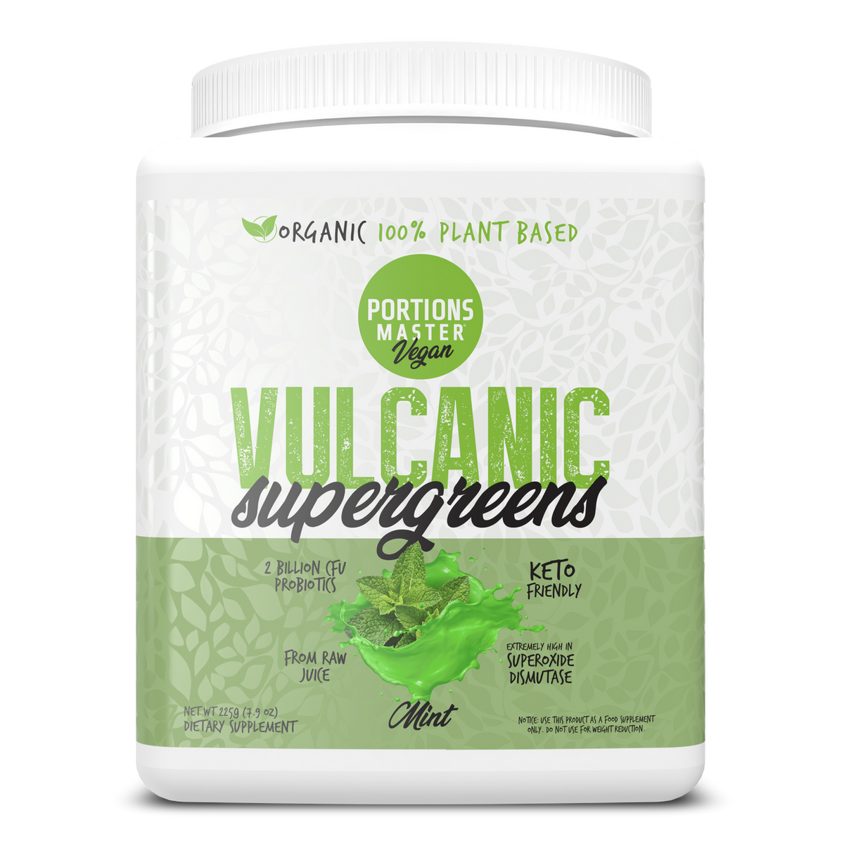 Portions Master Vulcanic Supergreens Mint